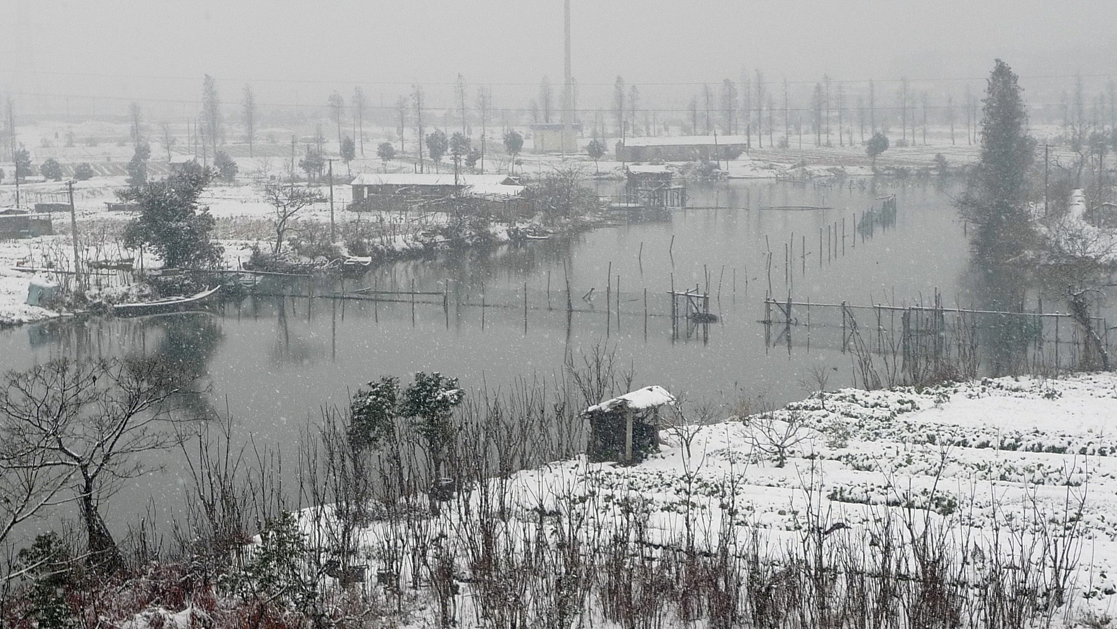 水乡雪景